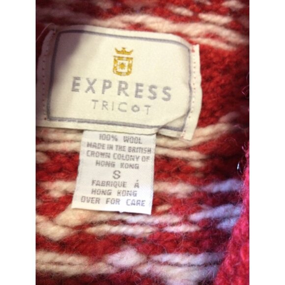 Vintage Express Tricot Women's Wool Knit Tunic Sweater Pullover Chunky size S - Picture 6 of 7